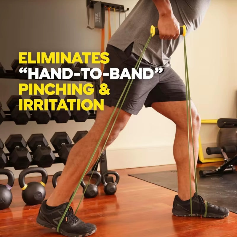 1 Pair Resistance Band Handles Exercise Bands Handles Protect Your Hands from Injury Gym and Home Strength Training Accessories