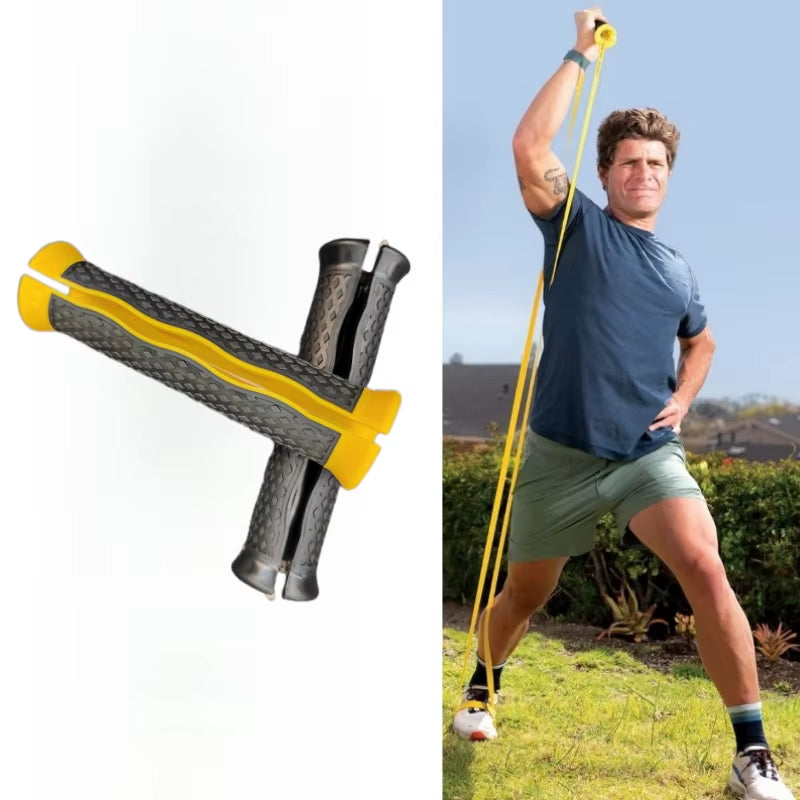 1 Pair Resistance Band Handles Exercise Bands Handles Protect Your Hands from Injury Gym and Home Strength Training Accessories