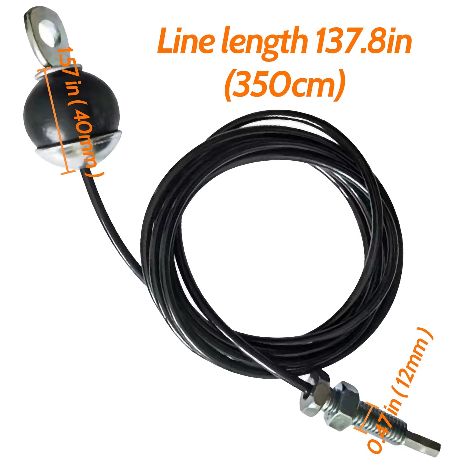 Fitness Machine Replacement Cable Pulley Cable Heavy Duty Steel Wire Rope for Gym Home Cable Machine Strength Workout Accessorie